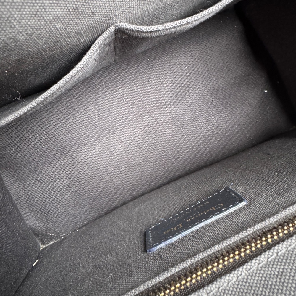 Christian Dior Oblique Embroidery and Calfskin Small Book Tote - Picture 15 of 15